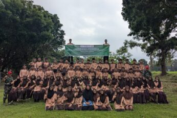 SMPIT Al Uswah Magetan LDK di Secata Rindam V/Brawijaya, Perkuat Karakter dan Jiwa Kepemimpinan Siswa
